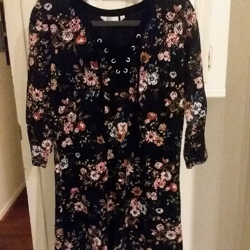 Mesh floral dress